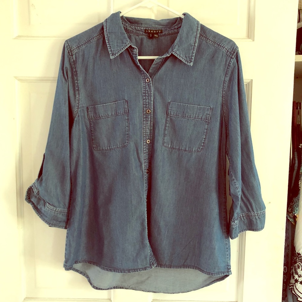 Theory Denim Button Down